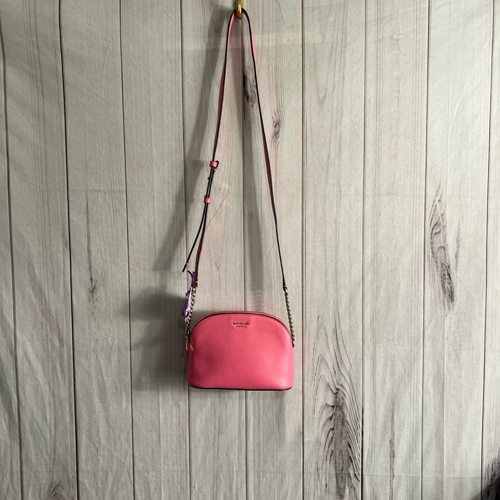 Kate Spade Cameron Street Hilli Leather Dome Pink Crossbody Bag
